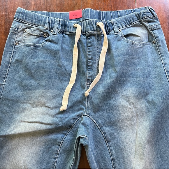 NWT victorious Los Angeles blue jeans size 2XL drawstring 5 pocket front/back - Picture 6 of 10